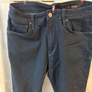 34 Heritage Dark Blue Straight Jeans